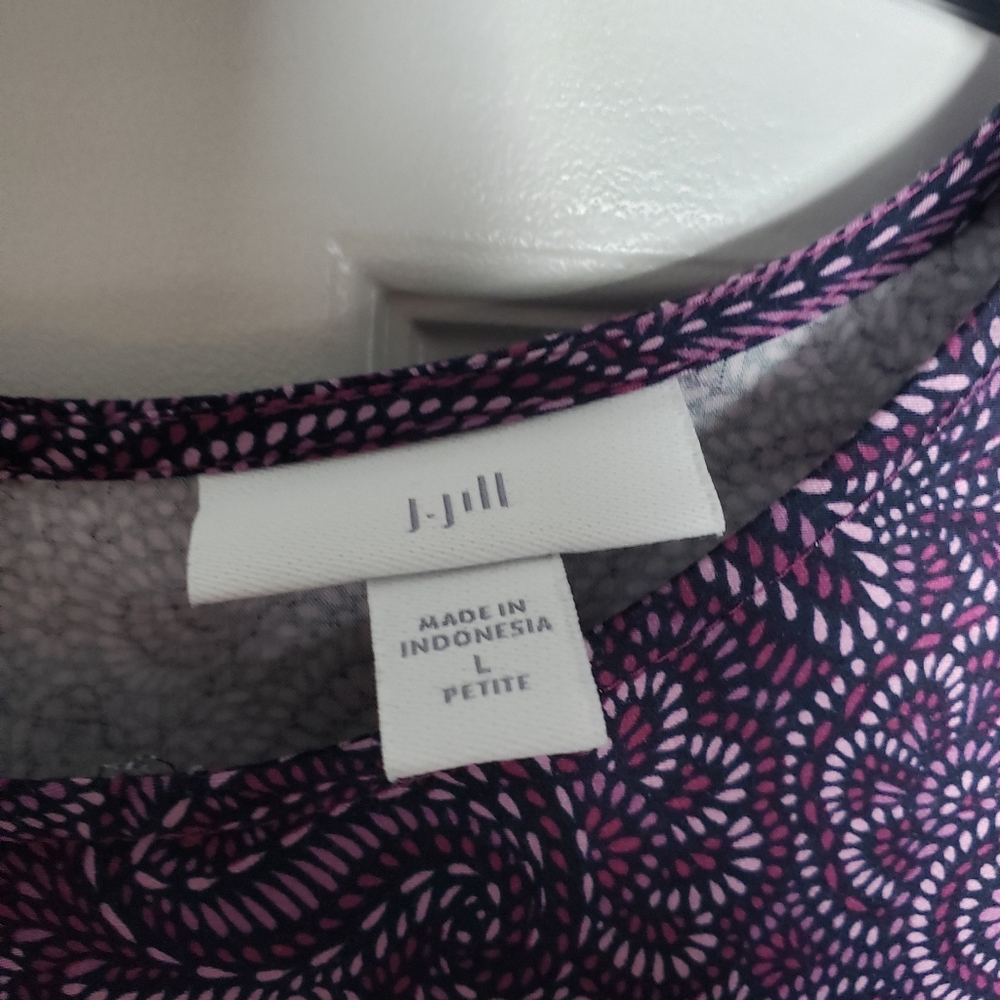 J. Jill Tiered Set-In Sleeve Midi Dress - Picture 4 of 10